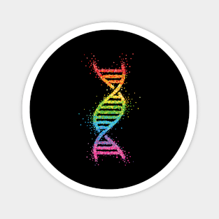 LGBTQ Community Rainbow Gay Pride DNA Strang Magnet